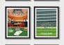 modern minimal custom retro vintage sports poster wall art vector illustrations